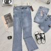 Quần Jeans bò loe form nhỏ dáng ôm co dãn nhẹ 4 chiều Giá chỉ 127k giảm mạnh 8