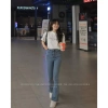 Quần Jeans bò loe form nhỏ dáng ôm co dãn nhẹ 4 chiều Giá chỉ 127k giảm mạnh 10