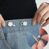 Quần Jeans Bốn Lá Cỏ Kim Loại - Nút Chụp Tháo Rời, Kẹp Thắt Lưng DIY, Diaper và CORED Thời Trang 8