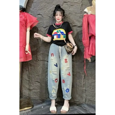 Quần Jeans Cạp Chun Loại 1 Hàng QC - Ảnh Thật, Mềm Không Xù, Giá 300.000₫ 2