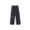 Quần jeans công sở nữ thêu nhiều túi, ống đứng rộng, mùa xuân 2.025 - Giá 386k 8
