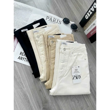 Quần Jeans Culottes Lưng Cao ZR Trơn – Ảnh Tự Chụp Giá 375.000, Giảm Đến 20%