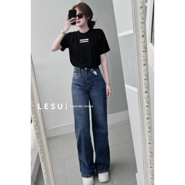 Quần Jeans Culottes Suông Dài ZR 6M - Trơn, Đa Dụng, Giá 375.000đ (Giảm 20%) 6