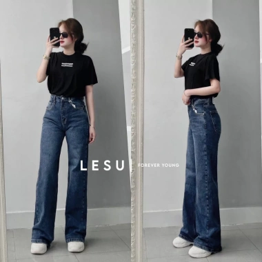 Quần Jeans Culottes Suông Dài ZR 6M - Trơn, Đa Dụng, Giá 375.000đ (Giảm 20%) 12