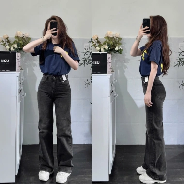 Quần Jeans Culottes Suông Dài ZR 6M - Trơn, Đa Dụng, Giá 375.000đ (Giảm 20%) 14