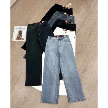 Quần Jeans Culottes Suông Trơn Dài LV ẢNH TỰ CHỤP Giá chỉ 375.000₫ giảm 105.000₫