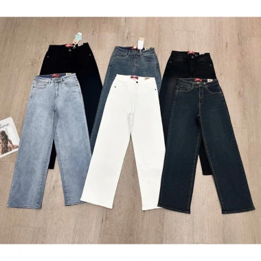 Quần Jeans Culottes Suông Trơn Dài LV ẢNH TỰ CHỤP Giá chỉ 375.000₫ giảm 105.000₫