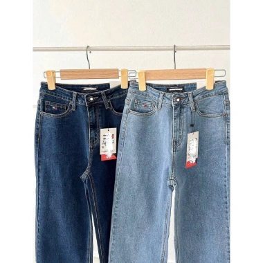 Quần Jeans Culottes Suông Trơn Không Wash Ảnh Tự Chụp Giá 365k Giảm Đến 73k 3