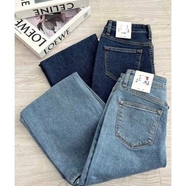 Quần Jeans Culottes Suông Trơn Không Wash Ảnh Tự Chụp Giá 365k Giảm Đến 73k 5