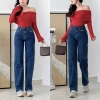 Quần Jeans Culottes Suông Trơn Không Wash Ảnh Tự Chụp Giá 365k Giảm Đến 73k 8