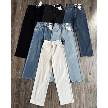 Quần Jeans Culottes Suông Trơn ZR Nẹp Túi Mài Lai – Giá 375.000đ, giảm 86.250đ