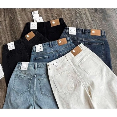 Quần Jeans Culottes Suông Trơn ZR Nẹp Túi Mài Lai – Giá 375.000đ, giảm 86.250đ