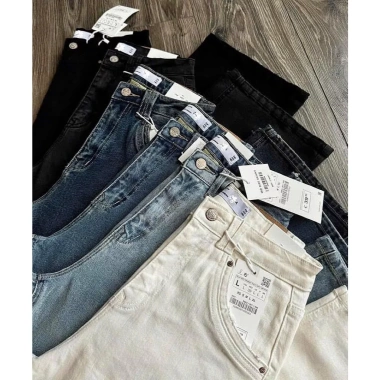 Quần Jeans Culottes Suông Trơn ZR Nẹp Túi Mài Lai – Giá 375.000đ, giảm 86.250đ
