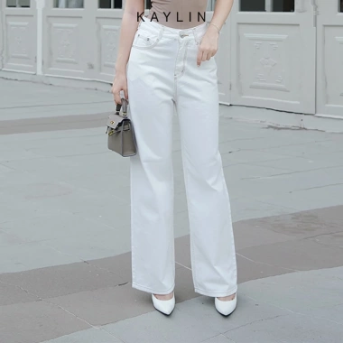 Quần Jeans Kaylin ống suông, denim dày dặn, phong cách trẻ, giảm còn 540.000đ 4 Quần Jeans Kaylin ống suông, denim dày dặn, phong cách trẻ, giảm còn 540.000đ 4