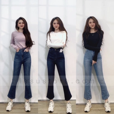 Quần Jeans Loe Trơn Dài 9 Tấc - Ảnh Tự Chụp Giá gốc 442.800 - Giá sale 360.000