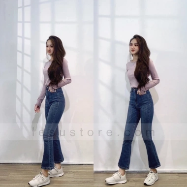 Quần Jeans Loe Trơn Dài 9 Tấc - Ảnh Tự Chụp Giá gốc 442.800 - Giá sale 360.000 5 Quần Jeans Loe Trơn Dài 9 Tấc - Ảnh Tự Chụp Giá gốc 442.800 - Giá sale 360.000 5