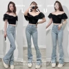 Quần Jeans Loe Trơn Dáng Dài - Ảnh Tự Chụp, Giá Ưu Đãi 415.000 VNĐ, Chất Lượng Cao 3