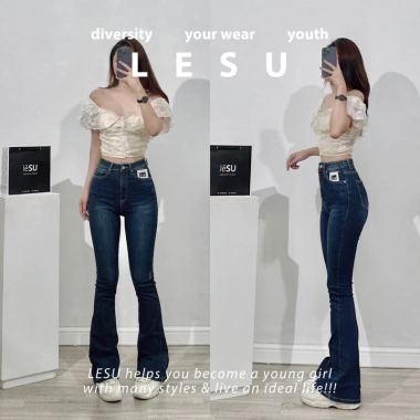 Quần Jeans Loe Trơn Dáng Dài - Ảnh Tự Chụp, Giá Ưu Đãi 415.000 VNĐ, Chất Lượng Cao 8 Quần Jeans Loe Trơn Dáng Dài - Ảnh Tự Chụp, Giá Ưu Đãi 415.000 VNĐ, Chất Lượng Cao 8
