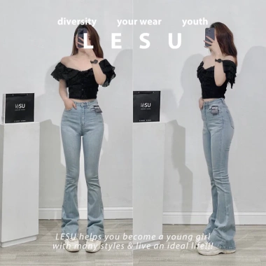 Quần Jeans Loe Trơn Dáng Dài - Ảnh Tự Chụp, Giá Ưu Đãi 415.000 VNĐ, Chất Lượng Cao 9 Quần Jeans Loe Trơn Dáng Dài - Ảnh Tự Chụp, Giá Ưu Đãi 415.000 VNĐ, Chất Lượng Cao 9