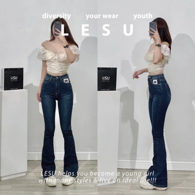 Quần Jeans Loe Trơn Dáng Dài - Ảnh Tự Chụp, Giá Ưu Đãi 415.000 VNĐ, Chất Lượng Cao 10 Quần Jeans Loe Trơn Dáng Dài - Ảnh Tự Chụp, Giá Ưu Đãi 415.000 VNĐ, Chất Lượng Cao 10
