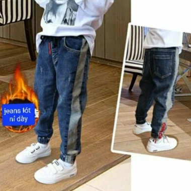 Quần jeans lót nỉ dày size đại cho bé 21‑37kg – Giảm giá 119.400₫ 2