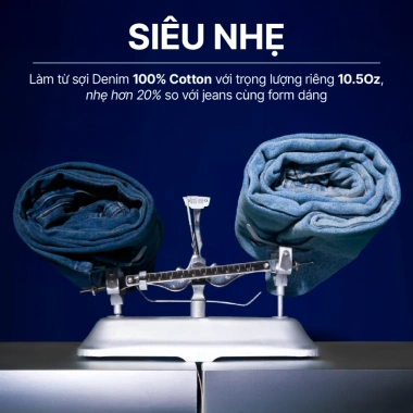 Quần jeans nam ICONDENIM ống đứng dáng suông Lightweight siêu nhẹ, chống nhăn ICON105 – Giá 538.100₫ 3 Quần jeans nam ICONDENIM ống đứng dáng suông Lightweight siêu nhẹ, chống nhăn ICON105 – Giá 538.100₫ 3