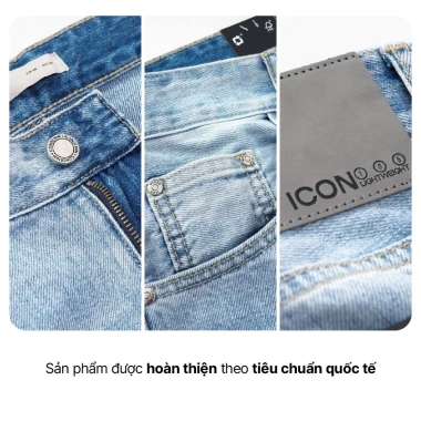 Quần jeans nam ICONDENIM ống đứng dáng suông Lightweight siêu nhẹ, chống nhăn ICON105 – Giá 538.100₫ 5 Quần jeans nam ICONDENIM ống đứng dáng suông Lightweight siêu nhẹ, chống nhăn ICON105 – Giá 538.100₫ 5