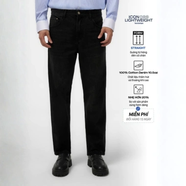 Quần jeans nam ICONDENIM ống đứng dáng suông Lightweight siêu nhẹ, chống nhăn ICON105 – Giá 538.100₫ 11 Quần jeans nam ICONDENIM ống đứng dáng suông Lightweight siêu nhẹ, chống nhăn ICON105 – Giá 538.100₫ 11