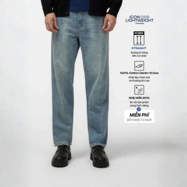 Quần jeans nam ICONDENIM ống đứng dáng suông Lightweight siêu nhẹ, chống nhăn ICON105 – Giá 538.100₫ 12 Quần jeans nam ICONDENIM ống đứng dáng suông Lightweight siêu nhẹ, chống nhăn ICON105 – Giá 538.100₫ 12