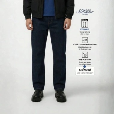 Quần jeans nam ICONDENIM ống đứng dáng suông Lightweight siêu nhẹ, chống nhăn ICON105 – Giá 538.100₫ 15 Quần jeans nam ICONDENIM ống đứng dáng suông Lightweight siêu nhẹ, chống nhăn ICON105 – Giá 538.100₫ 15