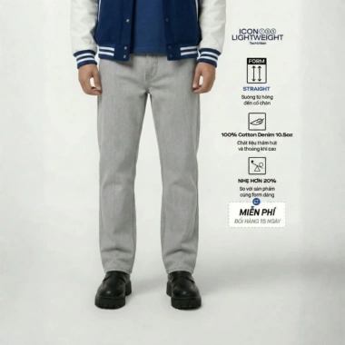 Quần jeans nam ICONDENIM ống đứng dáng suông Lightweight siêu nhẹ, chống nhăn ICON105 – Giá 538.100₫ 16 Quần jeans nam ICONDENIM ống đứng dáng suông Lightweight siêu nhẹ, chống nhăn ICON105 – Giá 538.100₫ 16