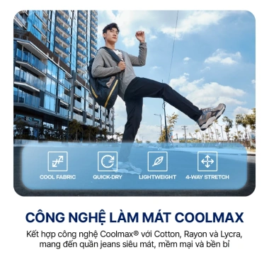 Quần jeans nam PROCOOL ICONDENIM slimfit công nghệ Coolmax mát lạnh, ôm vừa, mềm mịn - Giá giảm 664.000đ 7 Quần jeans nam PROCOOL ICONDENIM slimfit công nghệ Coolmax mát lạnh, ôm vừa, mềm mịn - Giá giảm 664.000đ 7