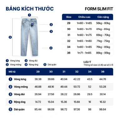 Quần jeans nam PROCOOL ICONDENIM slimfit công nghệ Coolmax mát lạnh, ôm vừa, mềm mịn - Giá giảm 664.000đ 9 Quần jeans nam PROCOOL ICONDENIM slimfit công nghệ Coolmax mát lạnh, ôm vừa, mềm mịn - Giá giảm 664.000đ 9