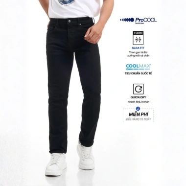 Quần jeans nam PROCOOL ICONDENIM slimfit công nghệ Coolmax mát lạnh, ôm vừa, mềm mịn - Giá giảm 664.000đ 10 Quần jeans nam PROCOOL ICONDENIM slimfit công nghệ Coolmax mát lạnh, ôm vừa, mềm mịn - Giá giảm 664.000đ 10
