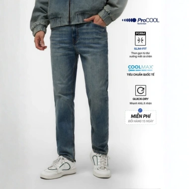 Quần jeans nam PROCOOL ICONDENIM slimfit công nghệ Coolmax mát lạnh, ôm vừa, mềm mịn - Giá giảm 664.000đ 13 Quần jeans nam PROCOOL ICONDENIM slimfit công nghệ Coolmax mát lạnh, ôm vừa, mềm mịn - Giá giảm 664.000đ 13