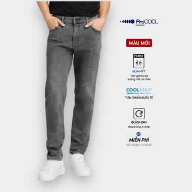 Quần jeans nam PROCOOL ICONDENIM slimfit công nghệ Coolmax mát lạnh, ôm vừa, mềm mịn - Giá giảm 664.000đ 15 Quần jeans nam PROCOOL ICONDENIM slimfit công nghệ Coolmax mát lạnh, ôm vừa, mềm mịn - Giá giảm 664.000đ 15