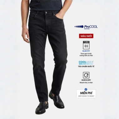 Quần jeans nam PROCOOL ICONDENIM slimfit công nghệ Coolmax mát lạnh, ôm vừa, mềm mịn - Giá giảm 664.000đ 16 Quần jeans nam PROCOOL ICONDENIM slimfit công nghệ Coolmax mát lạnh, ôm vừa, mềm mịn - Giá giảm 664.000đ 16