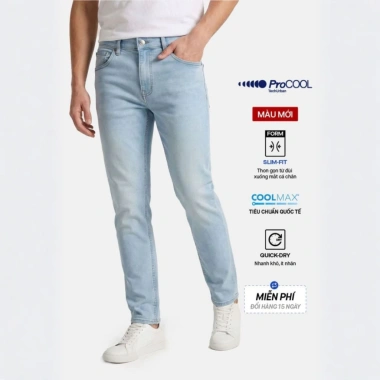 Quần jeans nam PROCOOL ICONDENIM slimfit công nghệ Coolmax mát lạnh, ôm vừa, mềm mịn - Giá giảm 664.000đ 18 Quần jeans nam PROCOOL ICONDENIM slimfit công nghệ Coolmax mát lạnh, ôm vừa, mềm mịn - Giá giảm 664.000đ 18