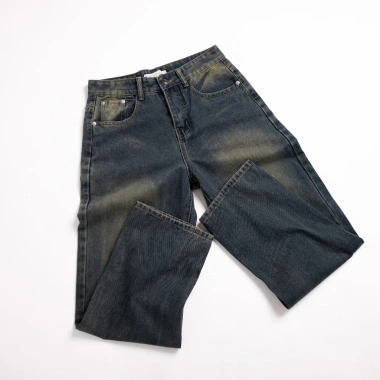 Quần Jeans nam Wash cao cấp LADOS 24.199 form suông, jean dày đứng form, chính hãng - 253.000₫
