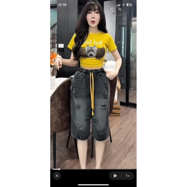 Quần Jeans Ngố Ống Rộng Rách Hàng Cao Cấp - Chuẩn Phom, Giá 93.600 VNĐ