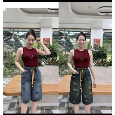 Quần Jeans Ngố Ống Rộng Rách Hàng Cao Cấp - Chuẩn Phom, Giá 93.600 VNĐ