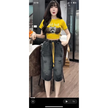 Quần Jeans Ngố Ống Rộng Rách Hàng Cao Cấp - Chuẩn Phom, Giá 93.600 VNĐ