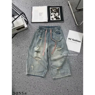 Quần Jeans Ngố Xuông Rách Hàng QC Giá Rẻ 250k - Phong Cách Streetwear Đậm Chất 4