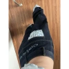 Quần jeans nữ ống rộng cuộn xanh đậm Mỹ mùa thu đông - Giá ưu đãi 276k 2