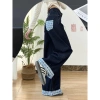 Quần jeans nữ ống rộng cuộn xanh đậm Mỹ mùa thu đông - Giá ưu đãi 276k 7