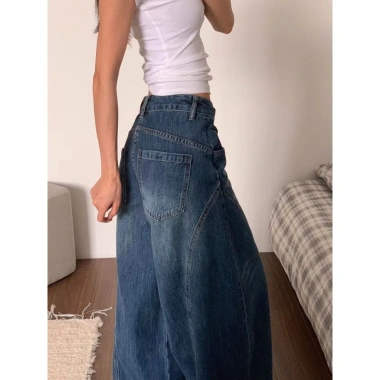 Quần Jeans Nữ Ống Rộng QC Giá Sale 240k - Phong Cách Thoải Mái, Giá Gốc 295k 4