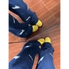 Quần jeans nữ thun gọn thêu hoa cún con Mỹ, ống rộng dài tới sàn, thời trang giá ưu đãi 301.000 VND 4