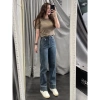 Quần Jeans Ống Đứng 9 Tấc Lai To TM - Trơn, Ảnh Tự Chụp, Giá Chỉ 370.000 VNĐ 3