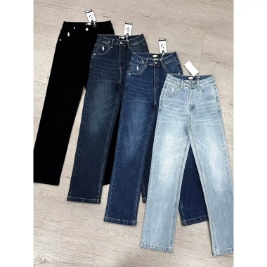 Quần Jeans Ống Đứng Trơn Wash PL - Ảnh Tự Chụp Giá Ưu Đãi 370k, Chất Lượng Cao 3