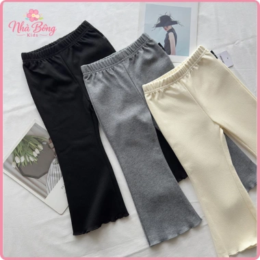 Quần Jeans Ống Loe Bé Gái Dáng Ôm Vải Bò Mềm Mịn Co Giãn Nhẹ Kids Giá 108k